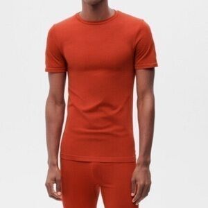 PANGAIA MENS  Motion X T-shirt  Jasper Red Small Size L